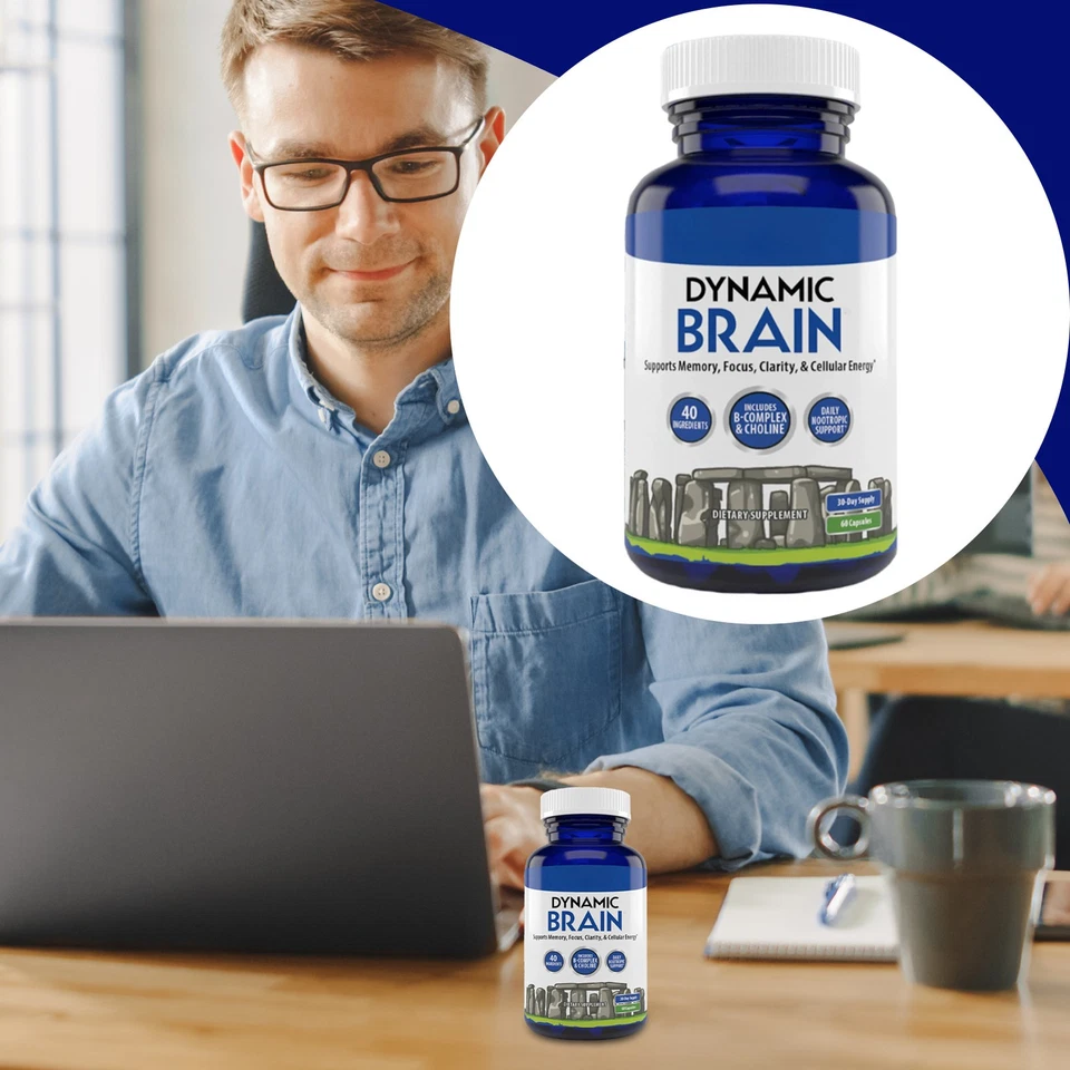 Stonehenge Health Dynamic Brain Supplement For Enhanced Memory and Focus 60 Caps - Image 6