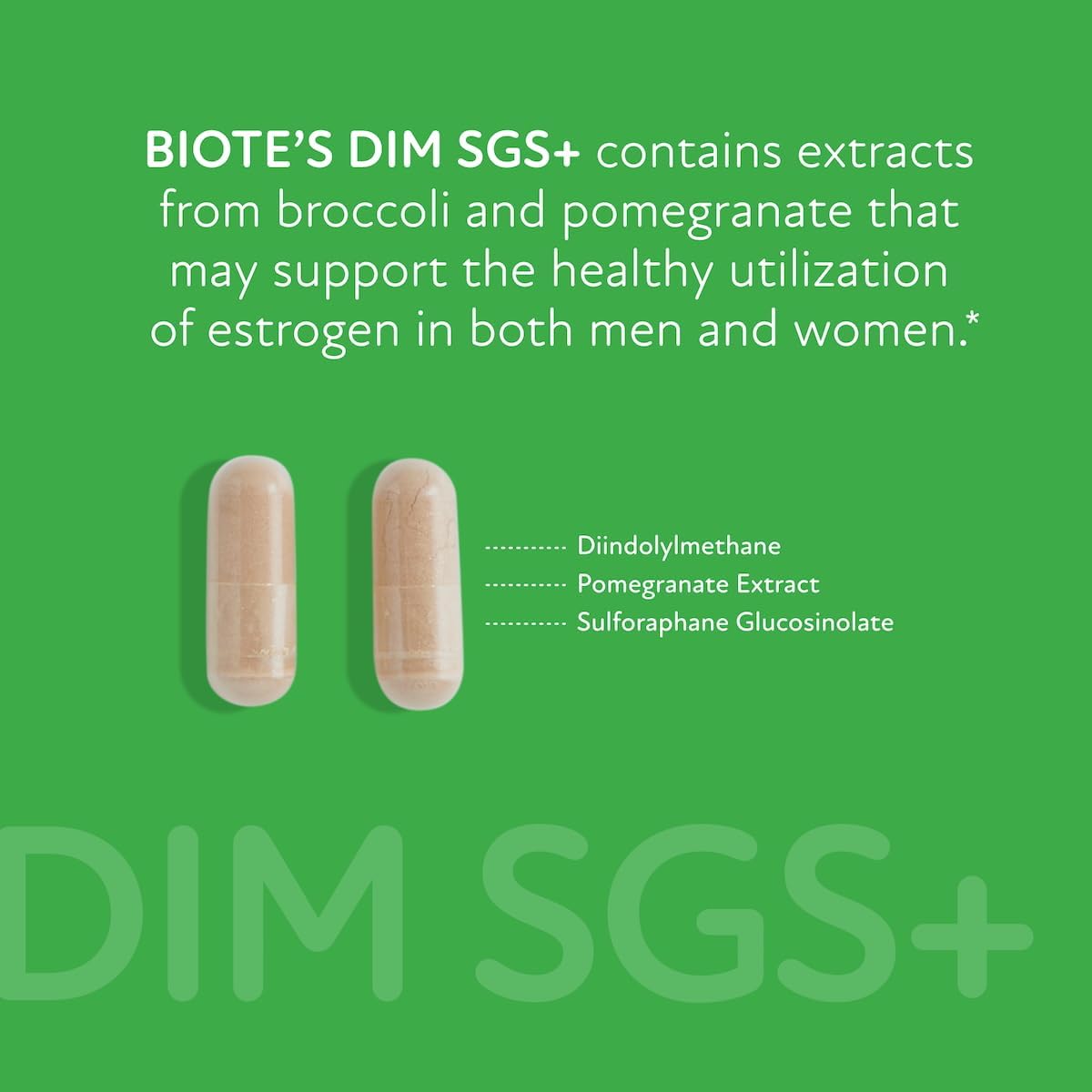 bioTE Nutraceuticals - DIM SGS + - Hormone + Detox (60 Capsules) - Image 7