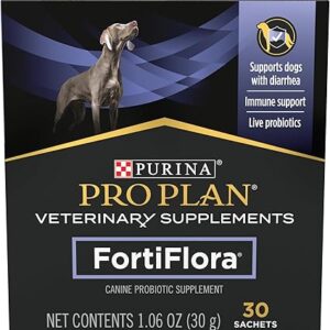Purina FortiFlora Pro Plan Veterinary Probiotic DOG Supplement 30 Count