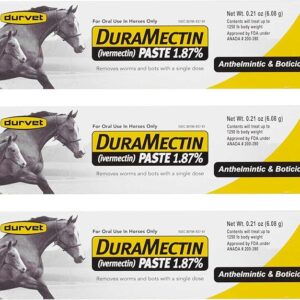 Durvet Duramectin Equine Wormer Paste - 3 Tubes