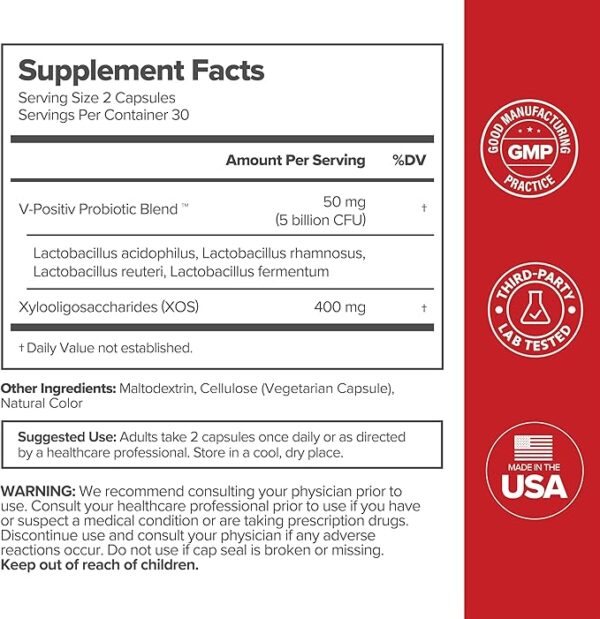 URO pH Balance Vaginal Probiotics - 60 Capsules - Image 5