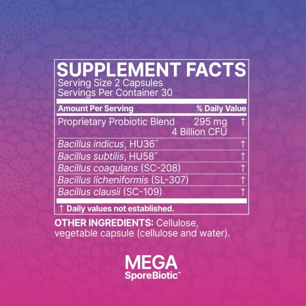 Mega Spore Biotic – 180 capsules - Image 6