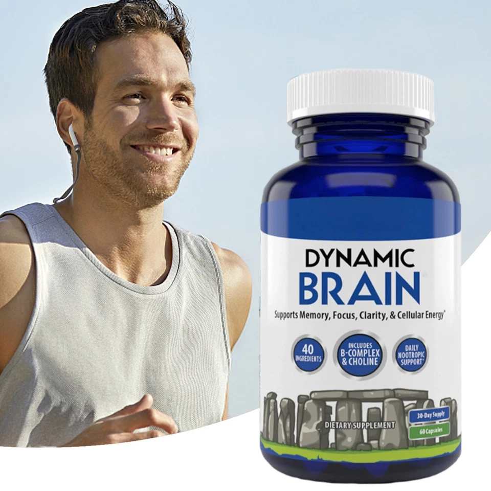 Stonehenge Health Dynamic Brain Supplement For Enhanced Memory and Focus 60 Caps - Image 7
