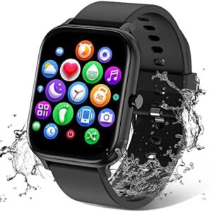 Smart Watch for Men Women Compatible with iPhone Samsung Android Phone 1.83 inch Full Touch Screen IP68.