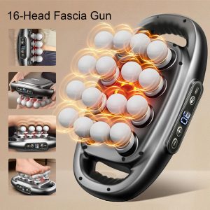 Massager Gun Set Deep Tissue Body Fitness Muscle Electric 16 Heads