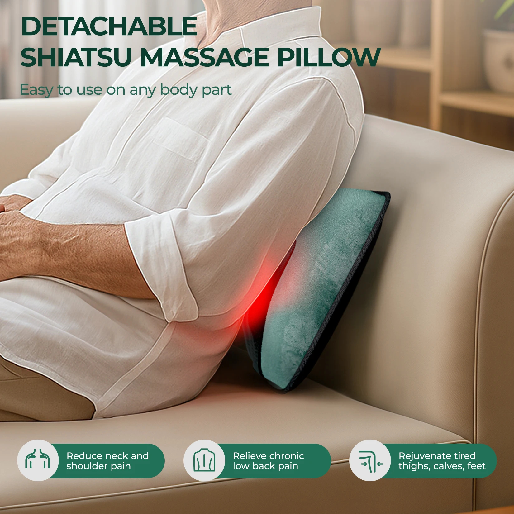 Full Body Massage Mat with Heat, Tissue Pain Relief,10 Vibrating Motors and 9 Speed Settings Relax - Image 3