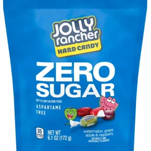 Jolly Rancher Zero Sugar Assorted Fruit Flavored Hard Candy, Bag 6.1 oz