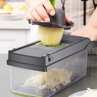 Manual Vegetable Fruit Chopper Cutter Food Processor Cutter Slicer Kitchen... - Image 6