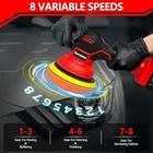 Cordless Car Buffer Polisher for Milwaukee 18V Battery, 6 Inch Portable Orbital - Image 3