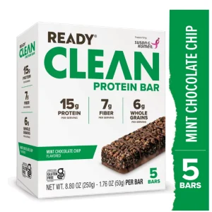 Ready® Protein Bar, Mint Chocolate Chip 5 Count Bars
