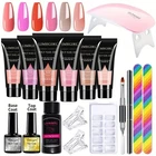 Extension Nail Polymer Gel Set 15ML Quick Building UV/LED Gel 6PCS