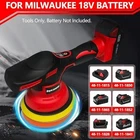 Cordless Car Buffer Polisher for Milwaukee 18V Battery, 6 Inch Portable Orbital - Image 2